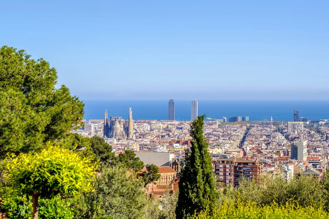 Barcelona sett ovenfra